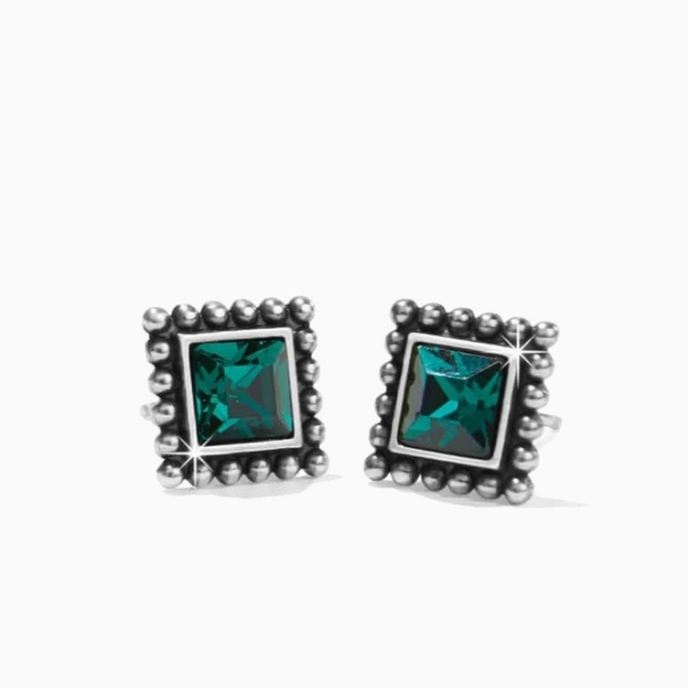 NWT Brighton Sparkle Square Mini Post Earrings